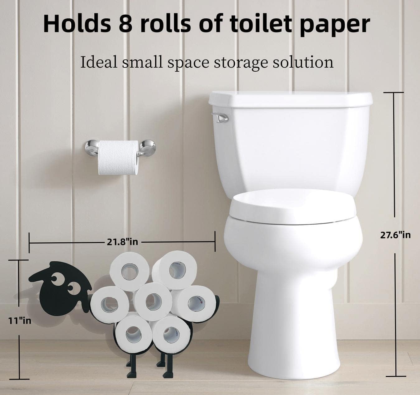 Metal Sheep Toilet Paper Holders,FreeStanding Storage Tissue Paper Holders image 5
