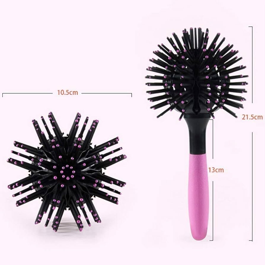 Amazon | Aaiffey 3Dラウンドヘアブラシ 女性用 - ブロー乾燥、360度