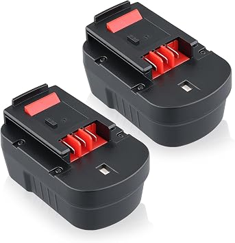 2Pack 14.4V 4.8Ah HPB14 Replacement for Black and Decker 14.4V Battery Compatible with Black and Decker Battery Ni-MH FSB14 499936-34 499936-35 A14 A14F A144 A1714 HPD14K-2