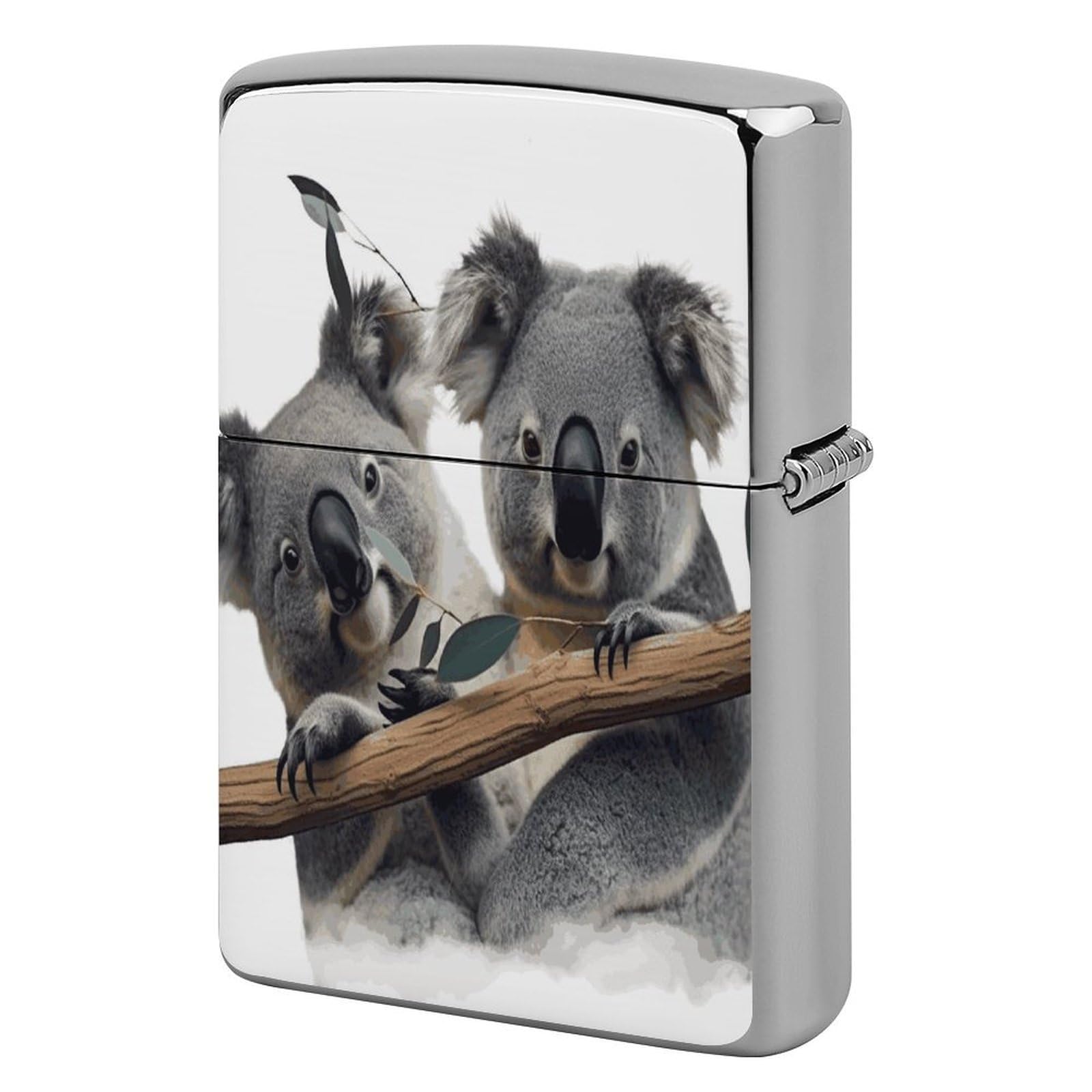 Fekiloot Style Funny Koalas Lighter Case Cover Lighter Holder