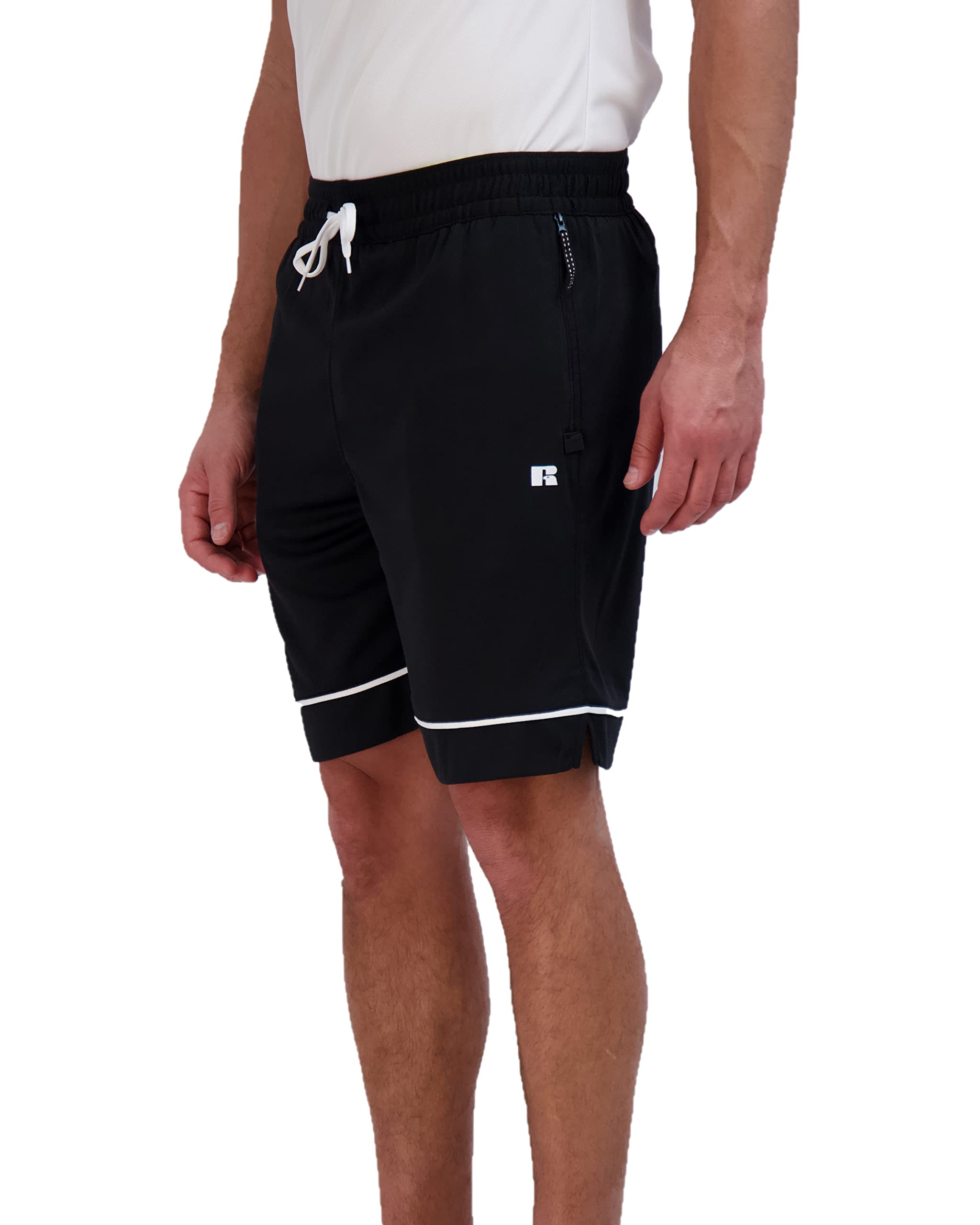 Russell Athletic Dri-Power Short de basketball en maille thermique pour homme avec entrejambe 20 3 cm Taille