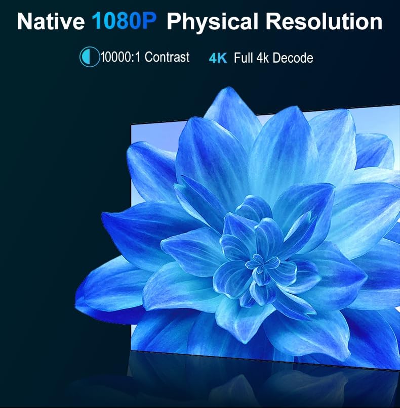 Image of 【4K HDR10, Highest Brightness 36000 Lumen, HDMI ARC】 TOPTRO Legend Pro Max Projector 4K Ultra HD, 3200 ANSI, Fully Sealed, AI Fully Automatic, YouTube Hotstar Prime Netflix 3GB,128G TOPTRO Projector