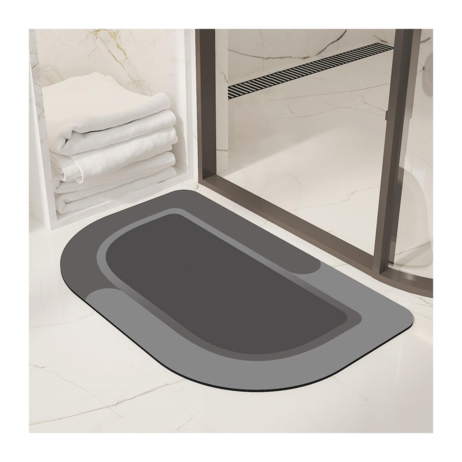 Tapis de bain antidérapant absorbant pour éviter les sols mouillés