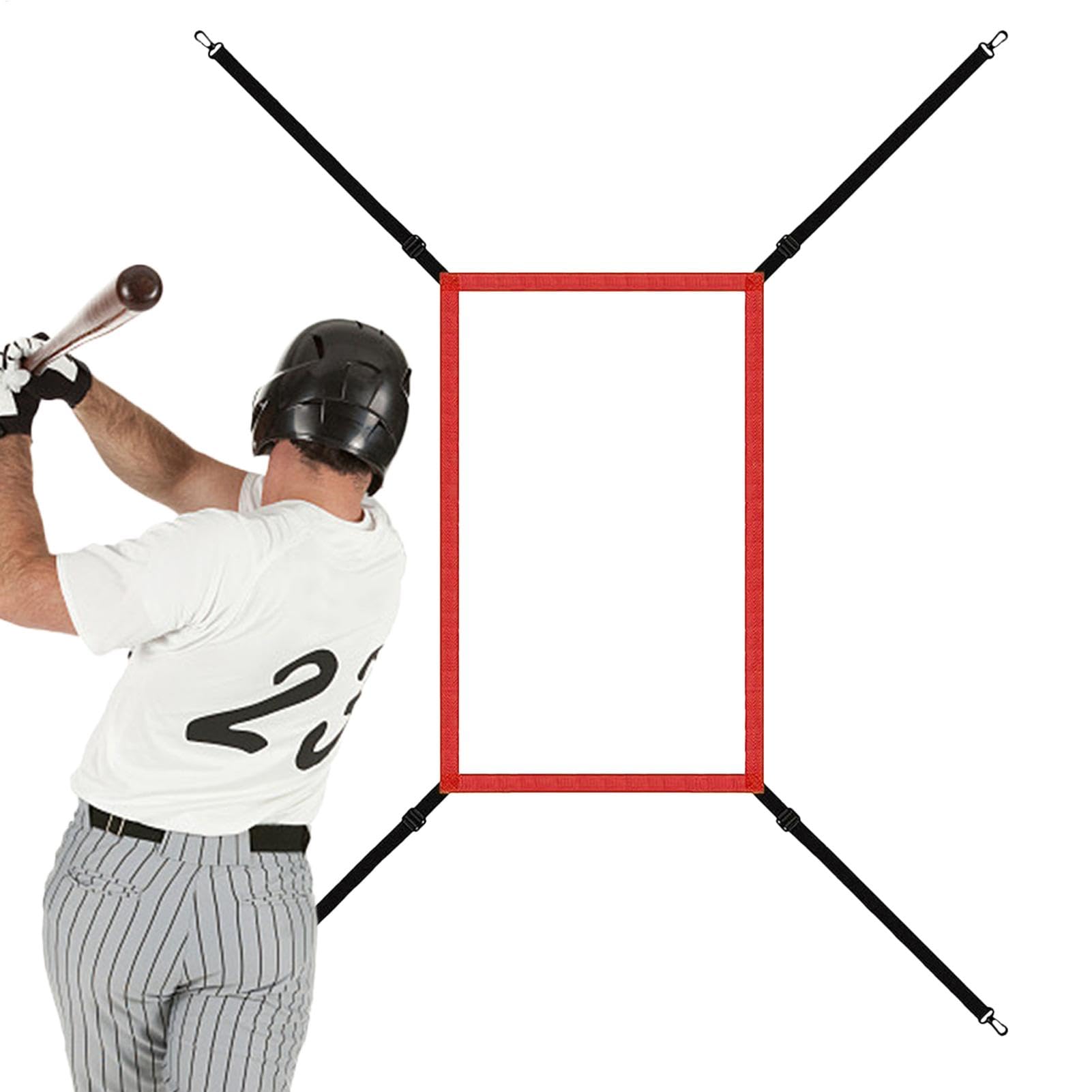 Cible de pitching Net Strike Zone – Filet d'entraînement baseball softball avec sangle de fixation