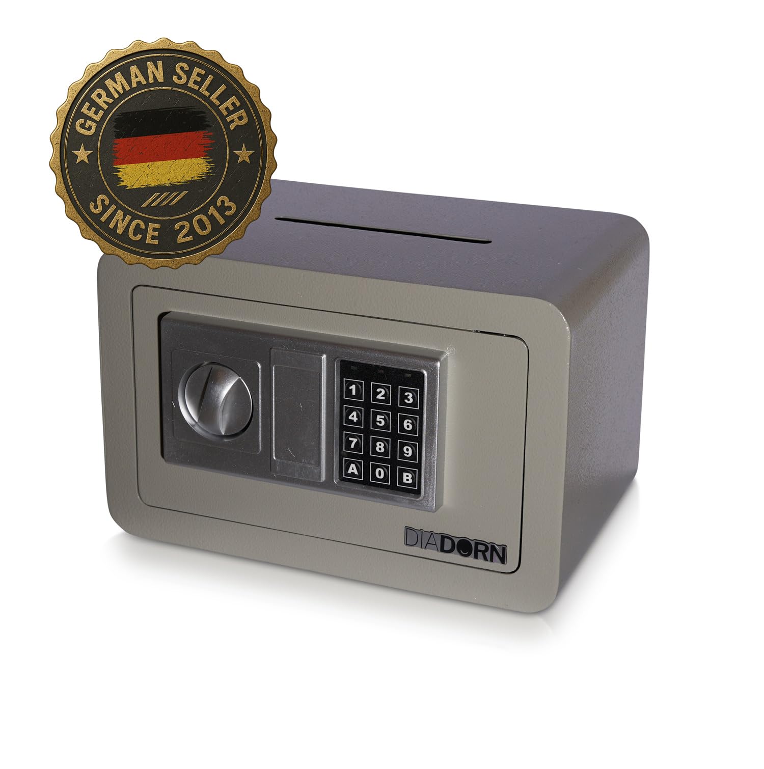 Kleiner Einwurftresor | Einwurfschlitz |Kassentresor| Rückholsicherung | Pin Code Elektronik Schloss
