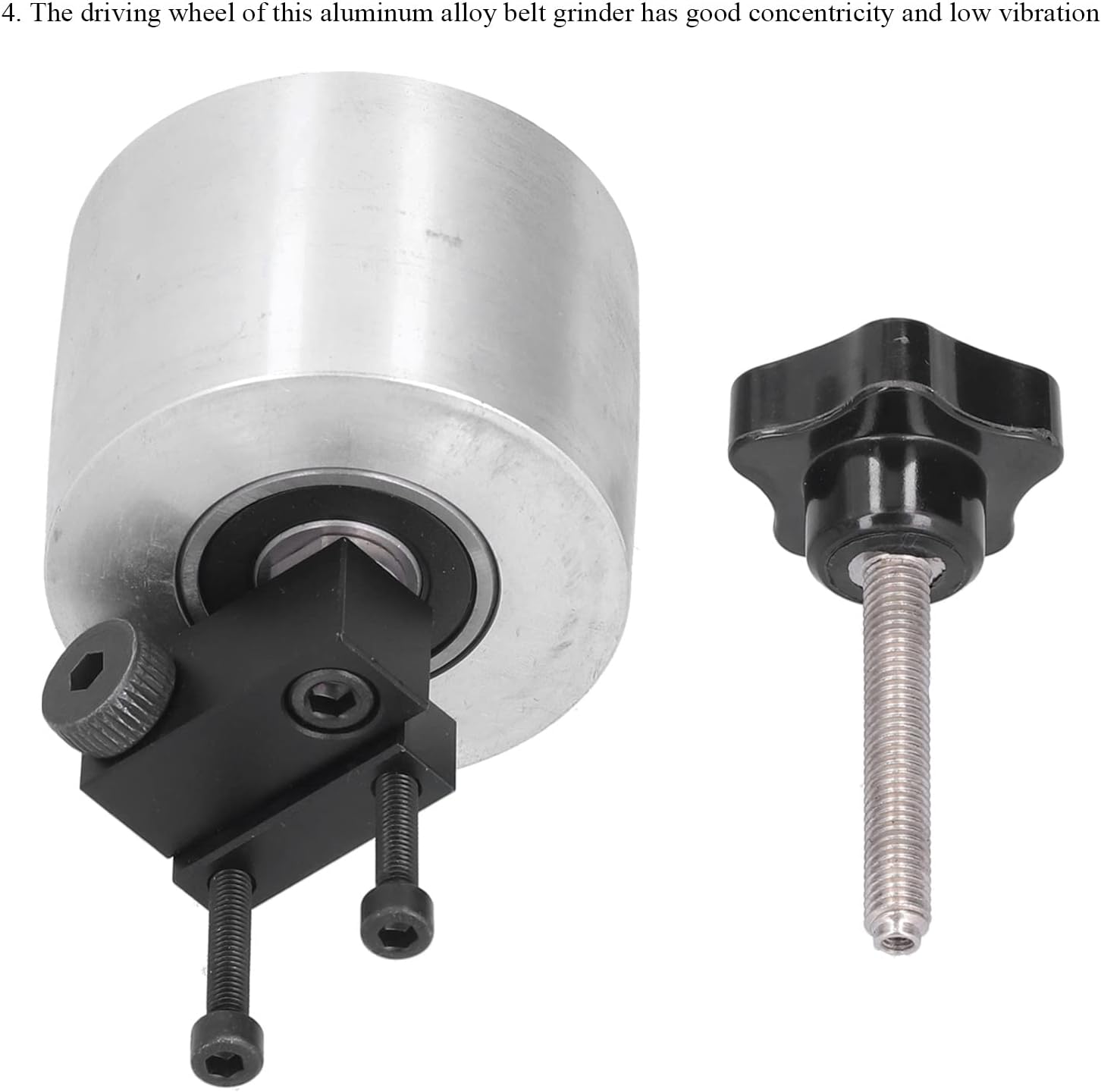 Buy Belt Grinder 2.6inch Wheel Set,Aluminum Belt Grinder Wheel with Bolt Belt Grinder Tracking