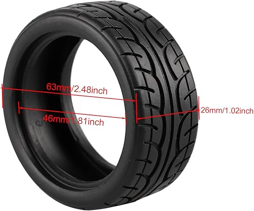 Miniatura 4 de Neumáticos de goma suave para RC 110 On Road Car Pack de 4