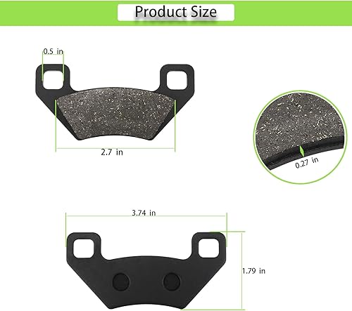 Miniatura 5 de Pastillas de freno delanteras y traseras para Arctic Cat 1000 550 570 700 650 500 450 400 366 350 300 250 Mud Pro Wildcat Trail 2004-2020, Wildcat