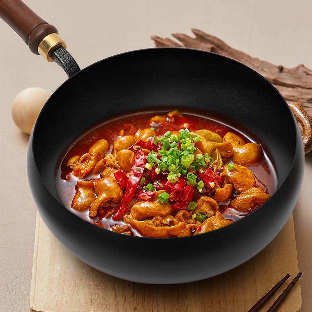 Padella in ferro non rivestita forgiata (28 cm)