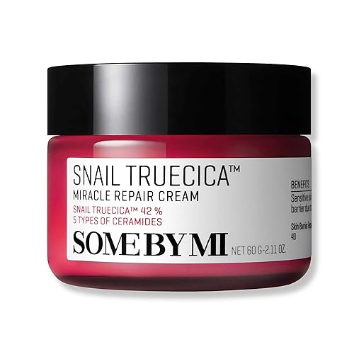 SOME BY MI Caracol Truecica Miracle Repair Cream - 2.02 onzas, 2.0 fl oz - Hecho de mucina de caracol para piel sensible - Hidratante facial de