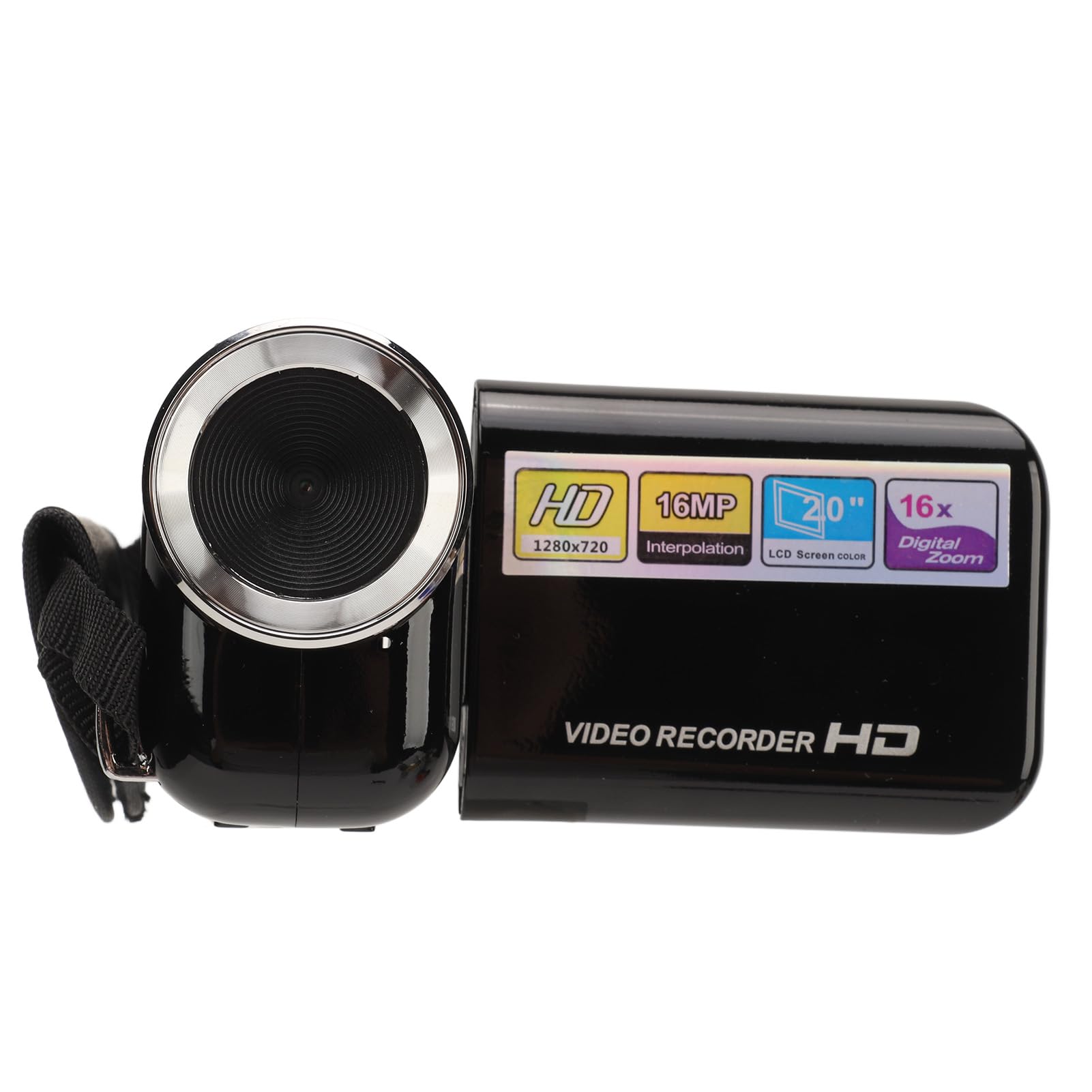 Goshyda Caméscope pour Enfants 1080P HD 16x 16MP Caméra Vidéo Numérique avec écran 2 Pouces, Facile à Utiliser pour Les Enfants