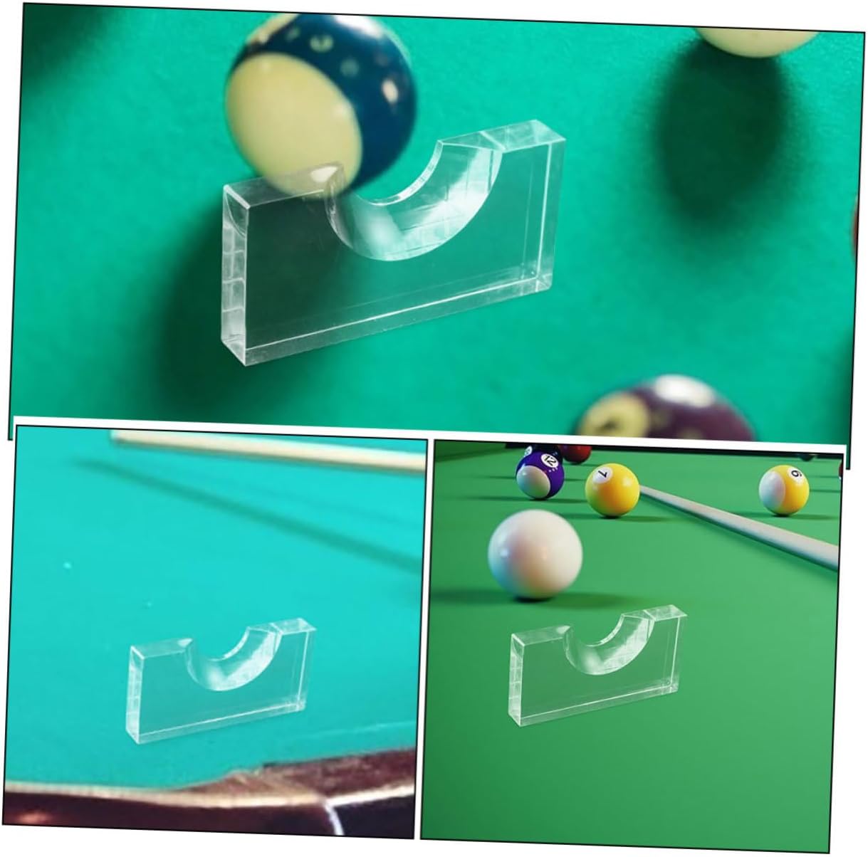 2pcs Transparent Billiard Accurate Position Marker for Pool Cue Accessories for Snooker and Pool Tables User-Friendly Design for Enhanced Game Performance