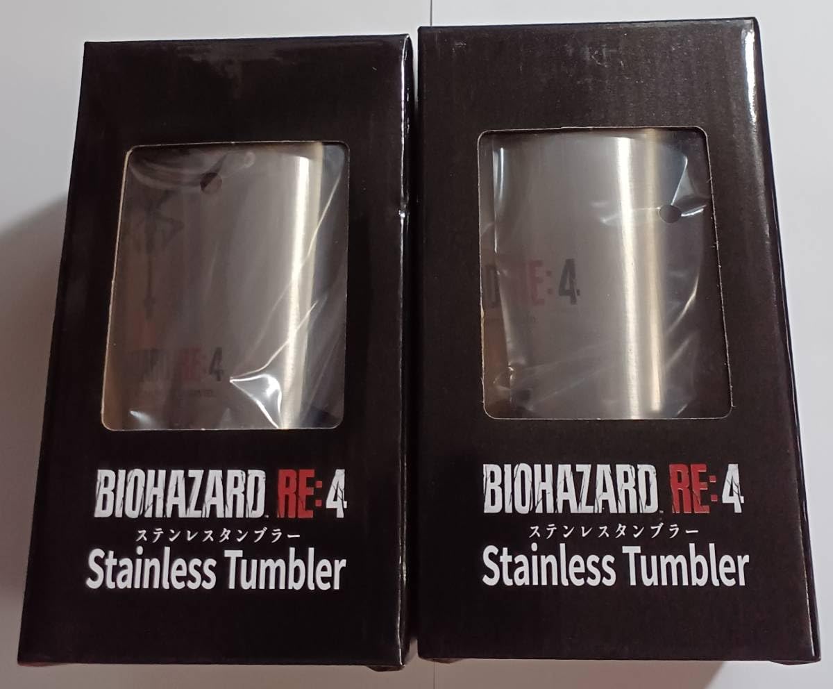 「限定」バイオハザードRE:4 ステンレスタンブラー全2種セット Amazon | バイオハザード BIOHAZARD RE:4 ステンレスタンブラー