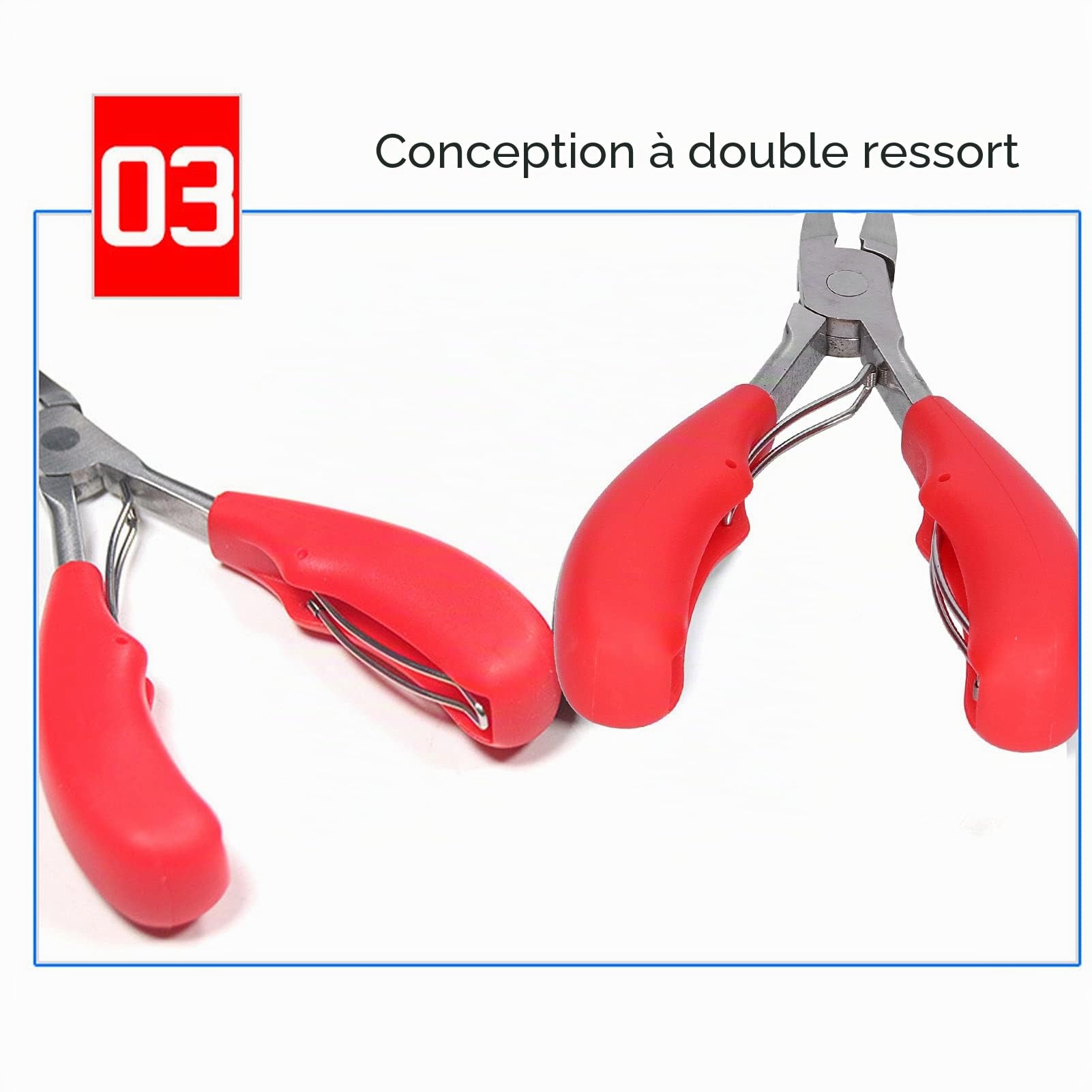 URRNDD Pince Coupante de Dents pour Porcs Matériau en Acier Inoxydable Adapté pour Couper Les Dents de Bébé de Petits Animaux Tels Que L'équipement D'élevage de Porcelets/Lapins(Rouge)