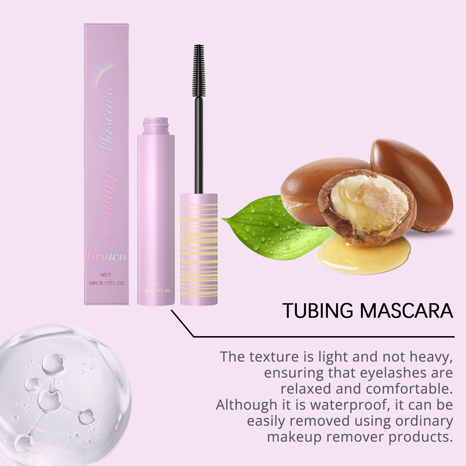 5D Silk Fiber Lash Mascara For Lashes Lengthening And Thick Long Lasting And Smudges Proof Eyelashes Mascara