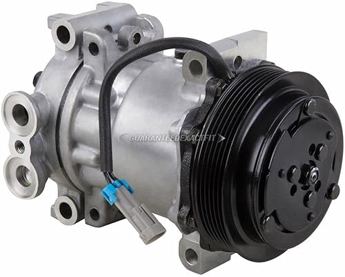 Miniatura 2 de Compresor de CA y kit de aire acondicionado para Chevy Pickup Tahoe Suburban GMC Sierra Yukon Cadillac Escalade con 5.7L y 7.4L V8 sin CA trasera -