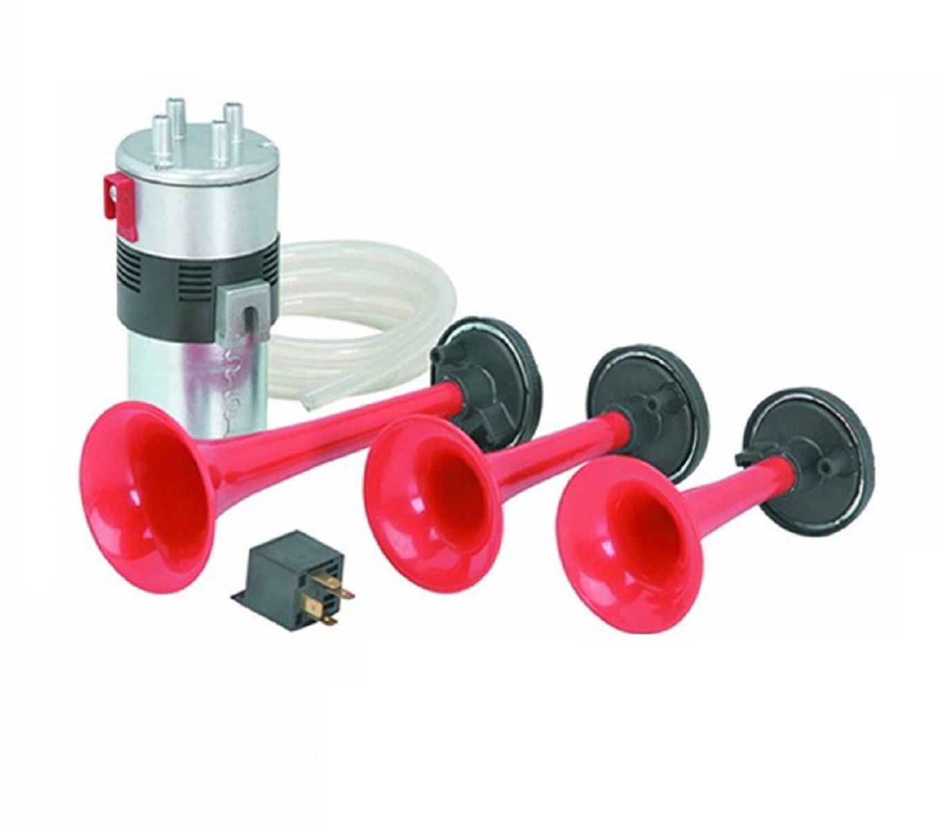 Vocado Red 3 Pipe Car Air Pressure Horn for Honda Crv Type 4 (2009-2012)