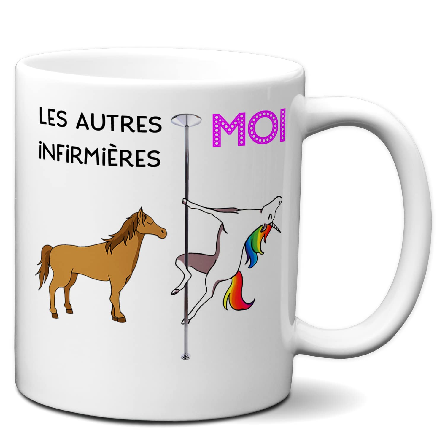 Mug "Le Meilleure Infirmière" - Tasse En Céramique Blanche, Idée Cadeau Parfaite Pour Remercier Une Infirmière !