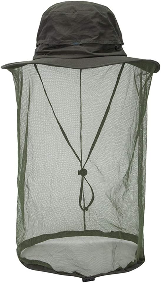 WOOSEN Fishing Net Hat Sun Cap for Man Women Outdoor Garden Work Hidding