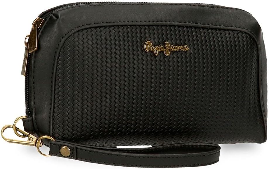 Pepe Jeans Lena Wallet with Three Compartments, White, Monedero Tres Compartimentos, triple wallet