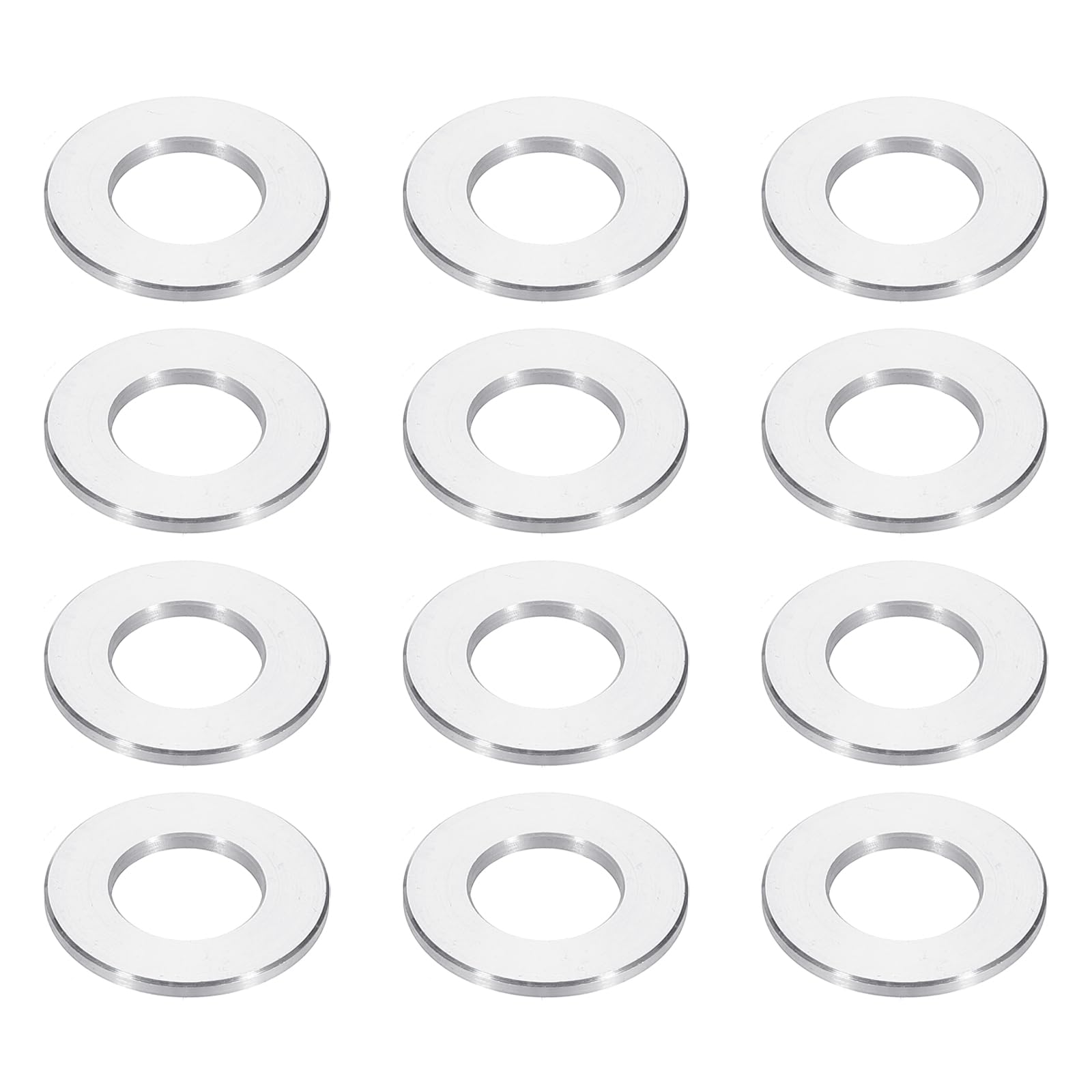 PATIKIL M10 Aluminum Spacers, 12pcs 3/8" x 3/4" Round Metal Spacers for 3/8 or M10 Screw Bolts