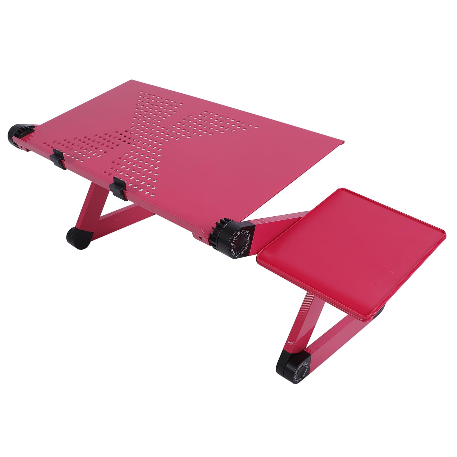 Sorandy Supporto per Laptop, Supporto per Laptop Portatile, Ergonomico Pieghevole con Base Stabile in Lega di Alluminio con Rotazione di 360 Gradi per da 17 Pollici Fino a 33,1 Libbre (PINK)
