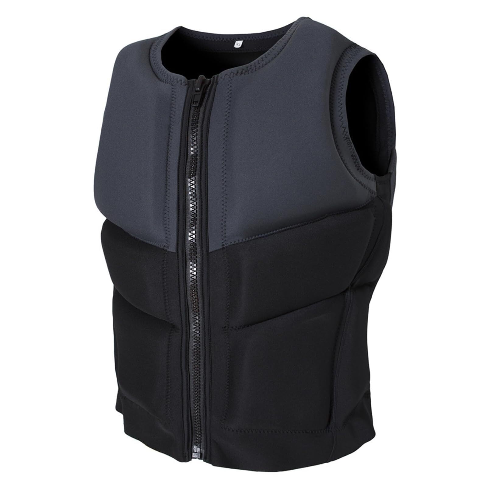 Veste de Kayak en Néoprène avec Fermeture Éclair, Veste de Kayak for Les Sports Nautiques, la Pêche, la Navigation de Plaisance, Le Surf et la Natation