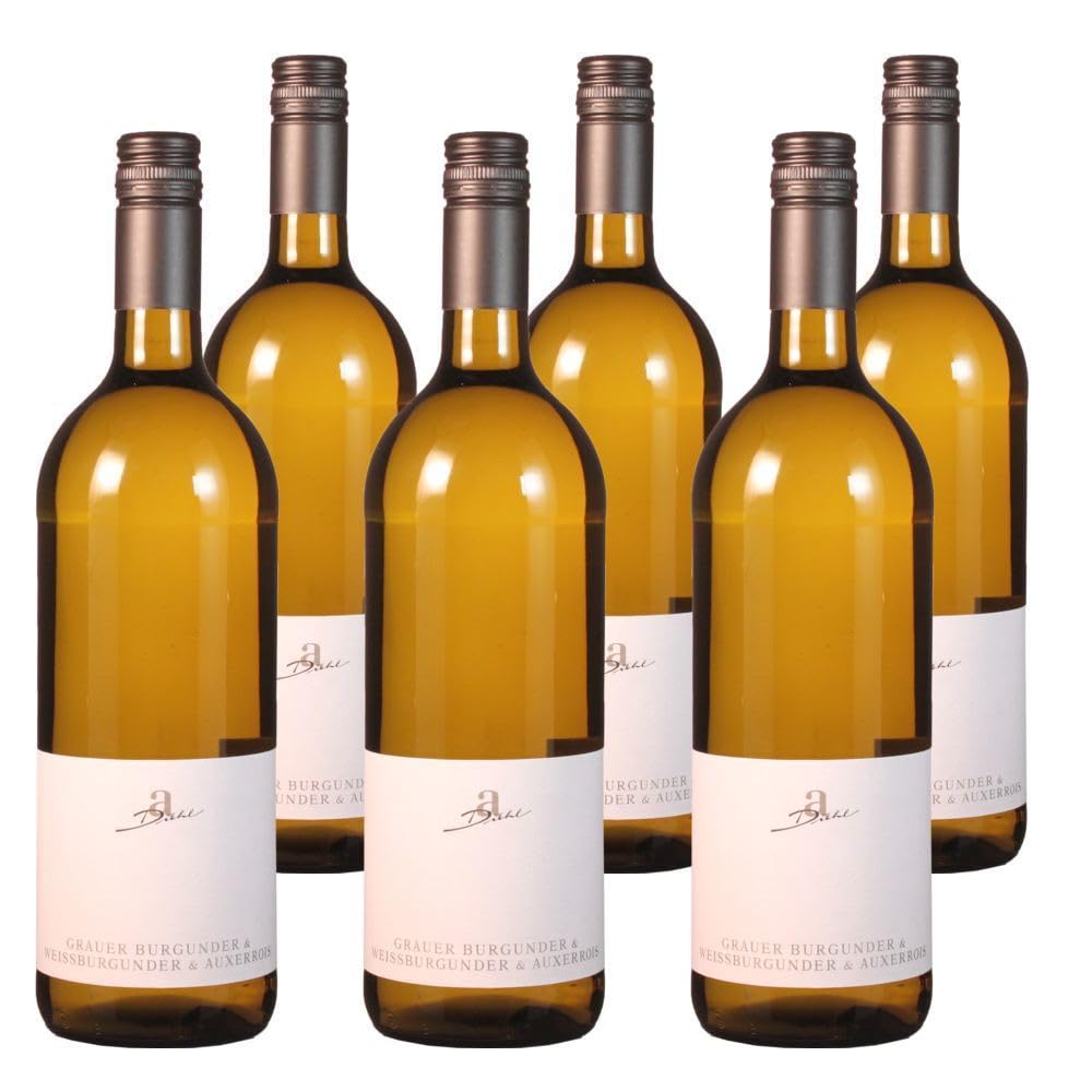 Vorteilspaket (6x1L) Weißwein-Cuvée trocken QbA (036) Grau/Weißburgunder & Auxerrois Weingut Diehl/ErnenWein/WINE