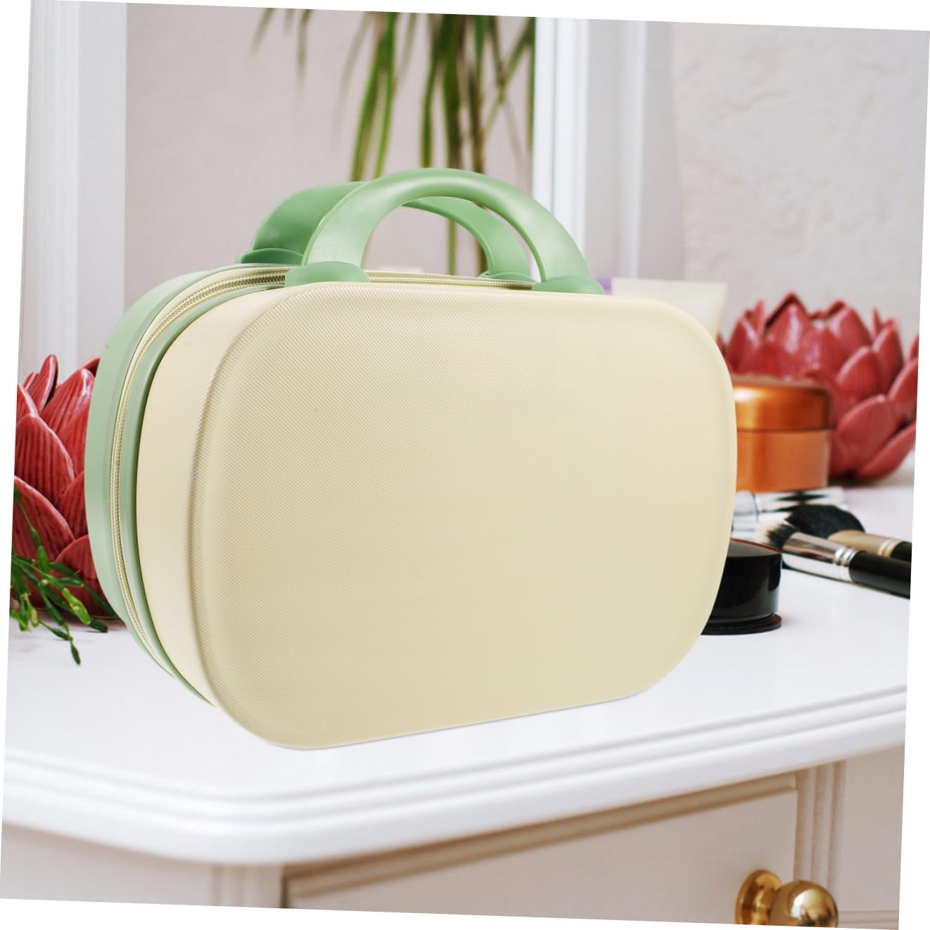 Ipetboom Borsa da Viaggio per Cosmetici 14 Pollici Abs Resistente Scomparto Pennelli per Make-up Artist e Donne