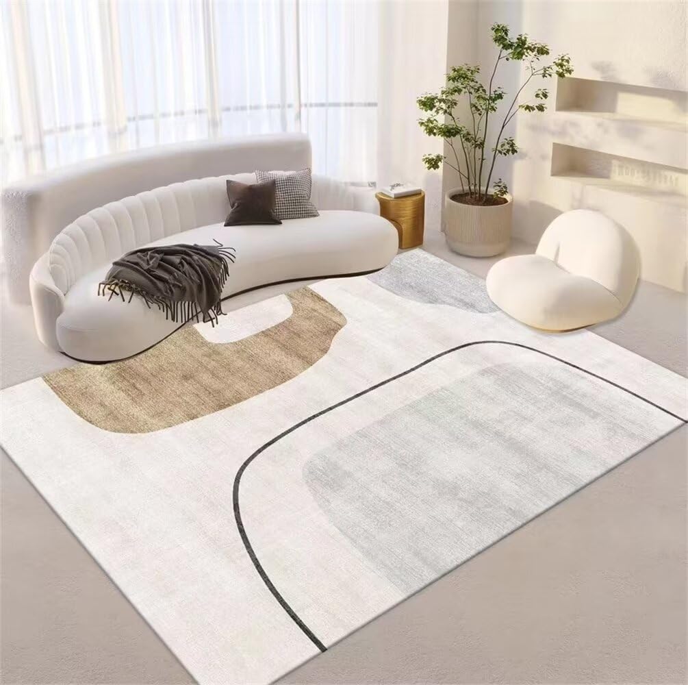 Tapis route enfant lavable grand format 200x300cm gris pour salle à manger