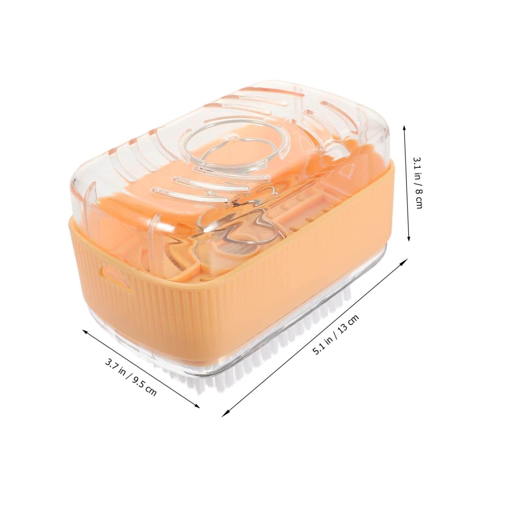 Jabonera for Ducha, jaboneras Caja de Espuma de jabón con Rodillo Multifuncional for lavandería y Materiales Diseño Antideslizante con Soporte for Rodillos (Naranja)(Orange)
