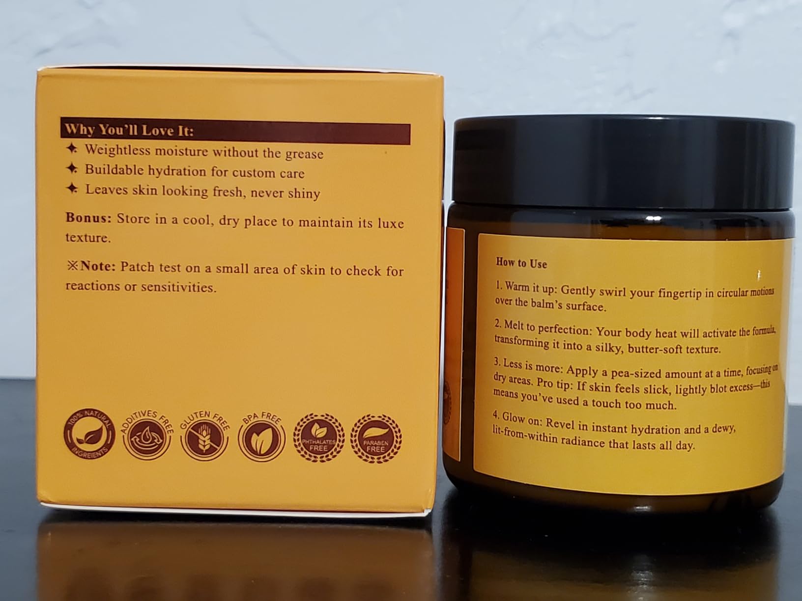 AAGJ Beef Tallow for Skin, 100% Organic Grass-Fed Beef Tallow Balm with Raw Honey - Moisturizing Cream for Face & Body, All Natural Moisturizer Skin Care for Soft, 4.2 Oz
