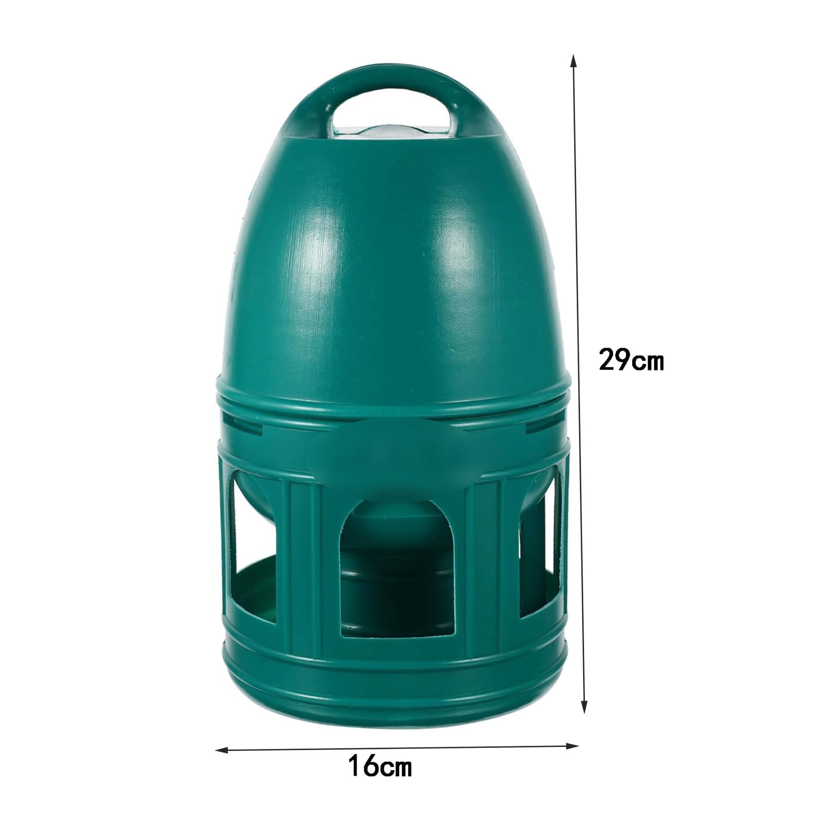 Alimentatori Mangiatoie per Uccelli sospese Mangiatoie per Uccelli da Esterno in plastica Verde Fontanella per Uccelli di Grande capacità per Giardino, Cortile, terrazza Vogelvoeders