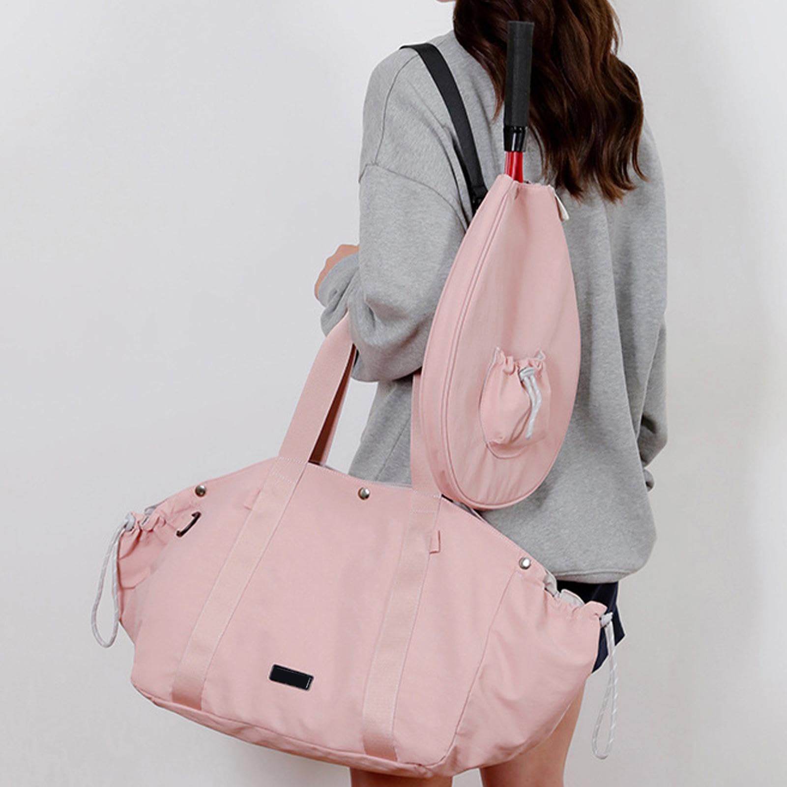 Genérico S - Borsa sportiva da donna, impermeabile, con tasca frontale rimovibile, per escursionismo, campeggio, viaggi all'aria aperta, viaggi quotidiani, scuola, parco e