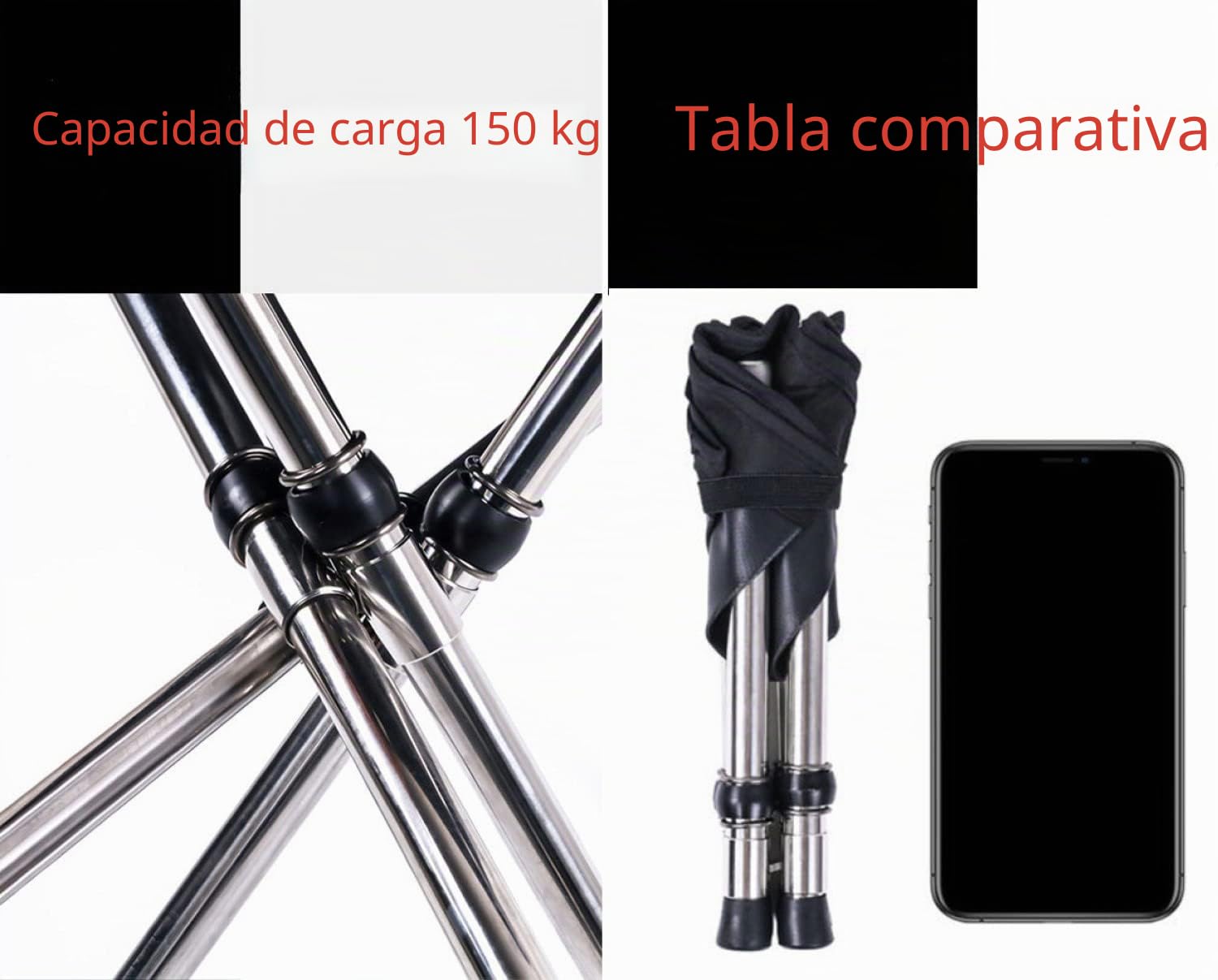 Silla plegable de camping, taburete de camping, taburete portátil, silla portátil, mini taburete plegable, taburete de pesca, para adultos, pesca, senderismo, jardinería y playa con bolsa de