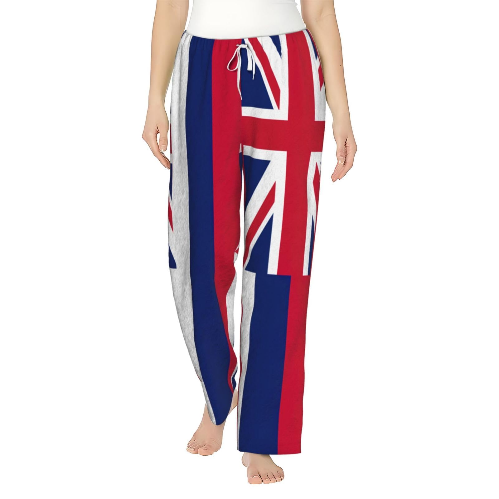 Flanell-Pyjamahose für Damen, Hawaii-Flagge, warm, bequem, für Urlaub, Weihnachten