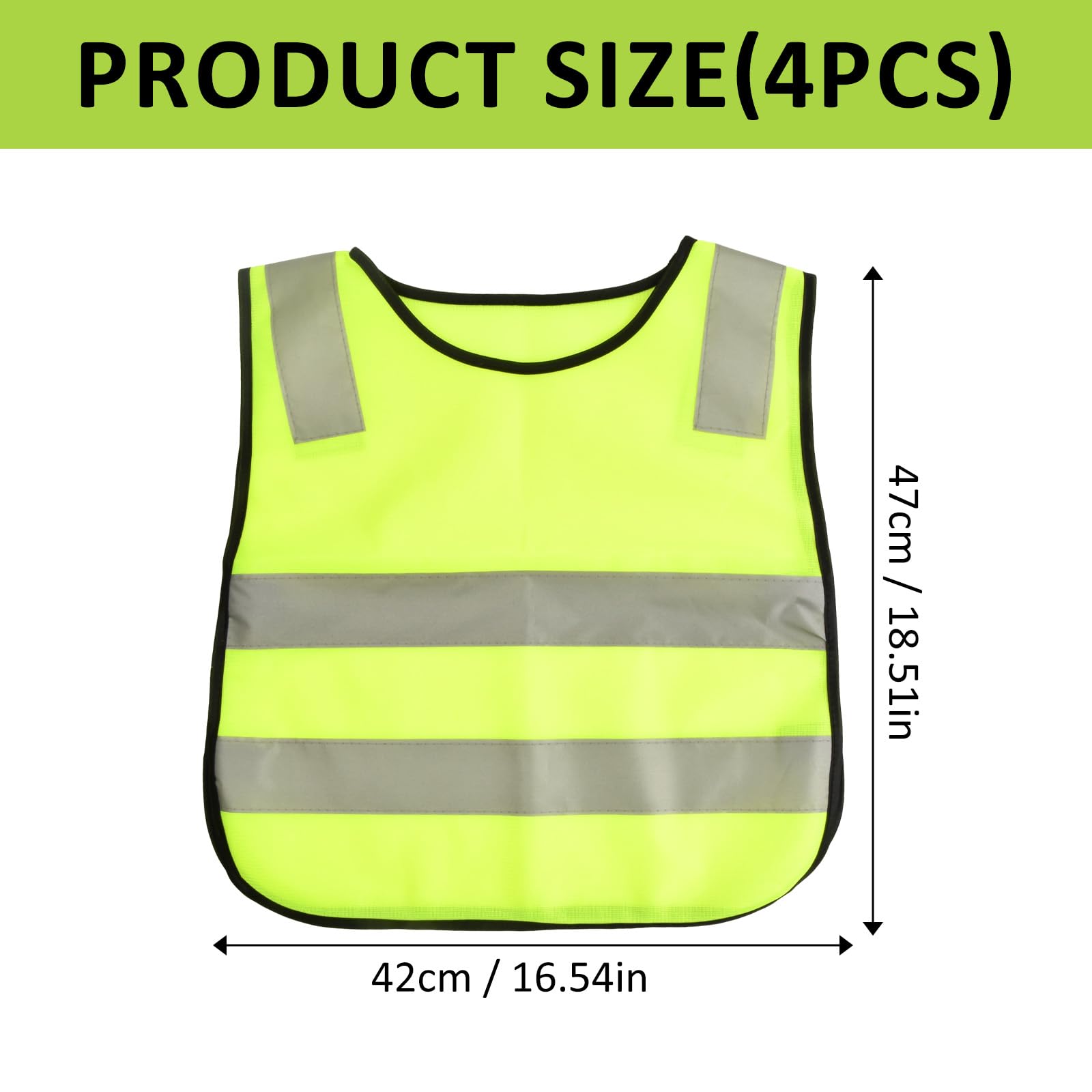 Conjunto de Chaleco de Seguridad Reflectante Malla, Chaqueta de Alta Visibilidad, Hi Viz Vest, Chaleco de Seguridad Amarillo Fluorescentes para Al Aire Libre Correr