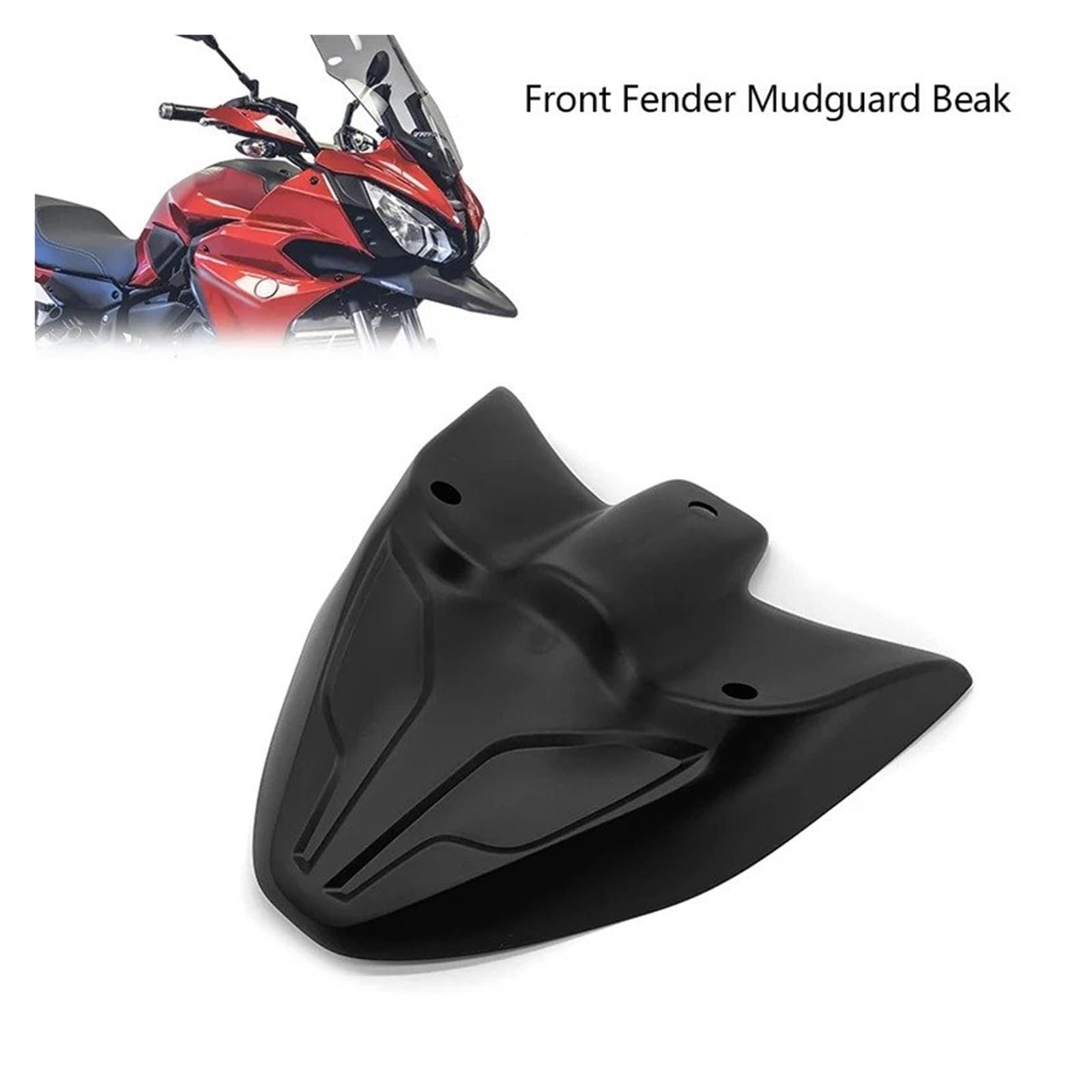 Spoiler anteriore moto Per Tracer 700 GT 2016-2019 Accessori Moto Parafango Anteriore Parafango Becco Cono Estensione Cofano Estensione Copertura(Nero)