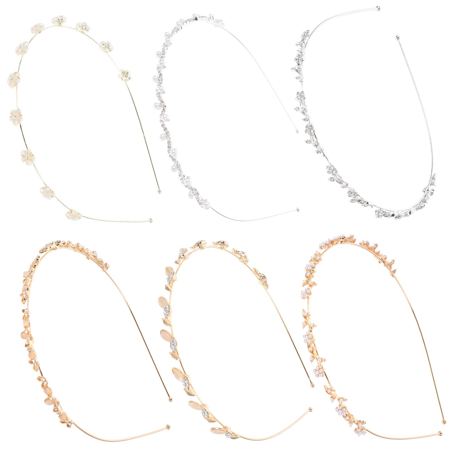 FRCOLOR Sets Einzigartiges Stirnband Perlen Haarschmuck Stilvoller Haarreif Für Freunde Und
