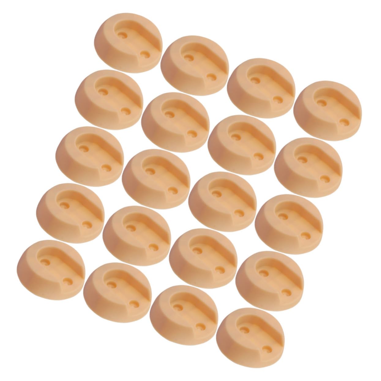 STOBAZA 20Pcs Closet Rod Brackets Closet Pole Supports Easy Installation for Rods for Wardrobe Bathroom and Window Use Heavy Duty End Caps for Secure Holding