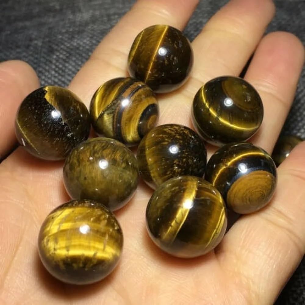 Decorative Ornaments Tiger Eye Jasper Ball Quartz Crystal