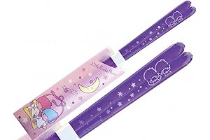 Sanrio Little Twin Stars Kikirara Clear Chopsticks - Purple