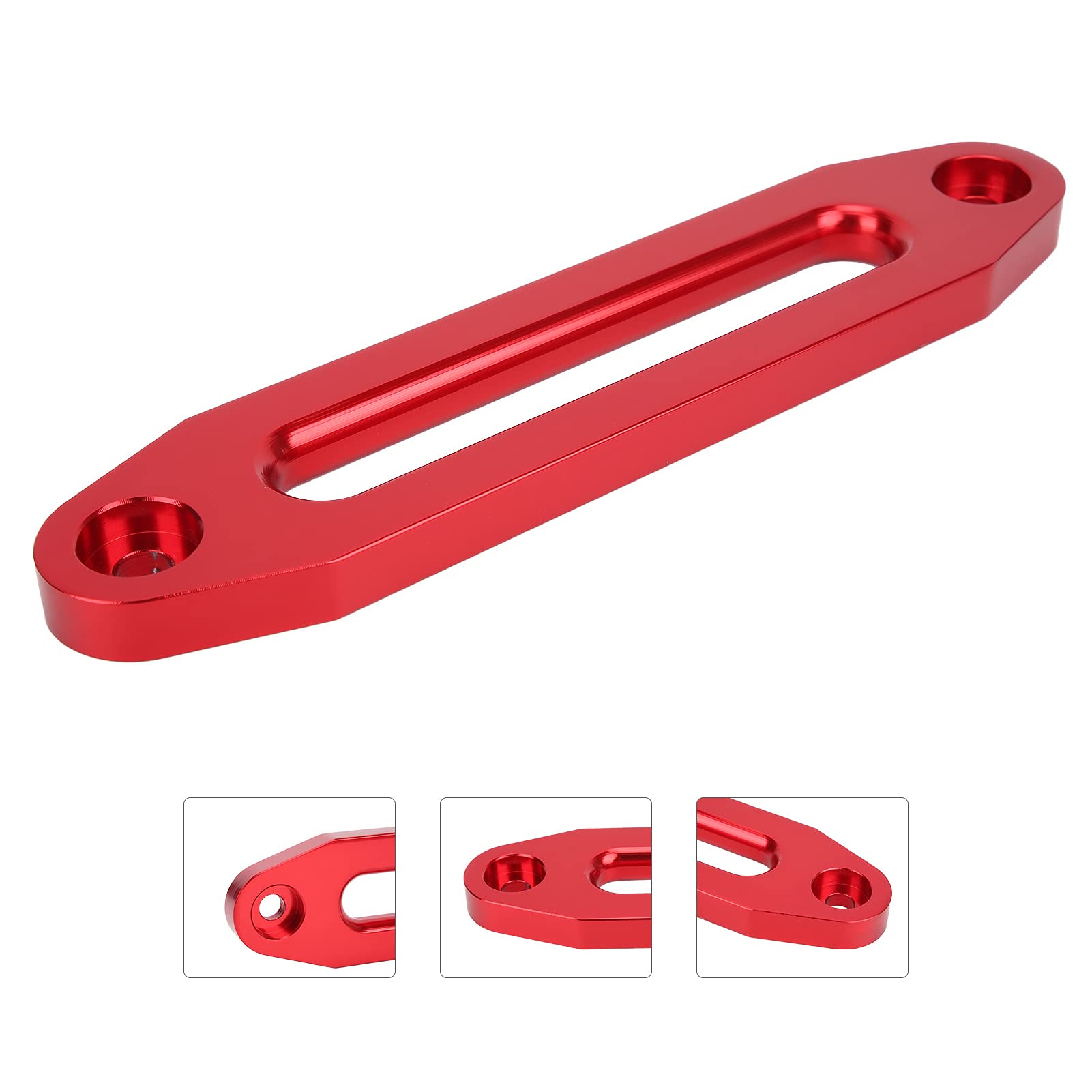 Guide-câble de Treuil de Style KIMISS Hawse, Guide-câble pour Treuils D'écubier de Voiture 10 Pouces / 25,4 Cm Charge 8000 à 15000 Livres Remplacement D'entretien(A(Rouge）)