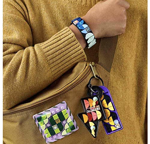 Image of LEGO 41808 DOTS Hogwarts Accessory Set, Harry Potter Toy Jewellery Set with Bracelet, Keychain and Patch, DIY Craft Set for Children