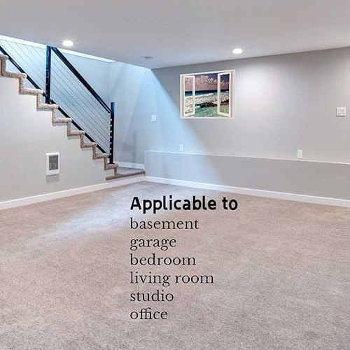 Miniatura 4 de Hermosas calcomanías de pared con vista al mar y cielo para ventana abierta, estilo bohemio, cocina, a prueba de aceite, calcomanías de pared para