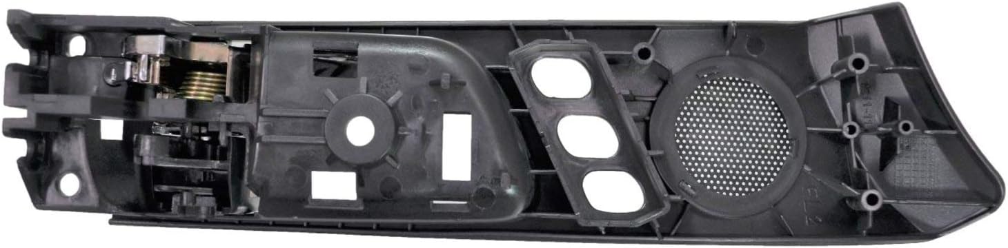 PT Auto Warehouse LX-2240MA-FL2 - Interior Inside Door Handle, Black Housing Chrome Lever - with Memory Hole, Front Left Driver Side, Replaces 69206-33070-C0