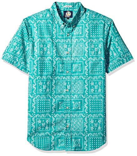 Reyn Spooner Men's Spooner Kloth Tailored Fit Hawaiian Shirt, Original Lahaina - Ink, XL