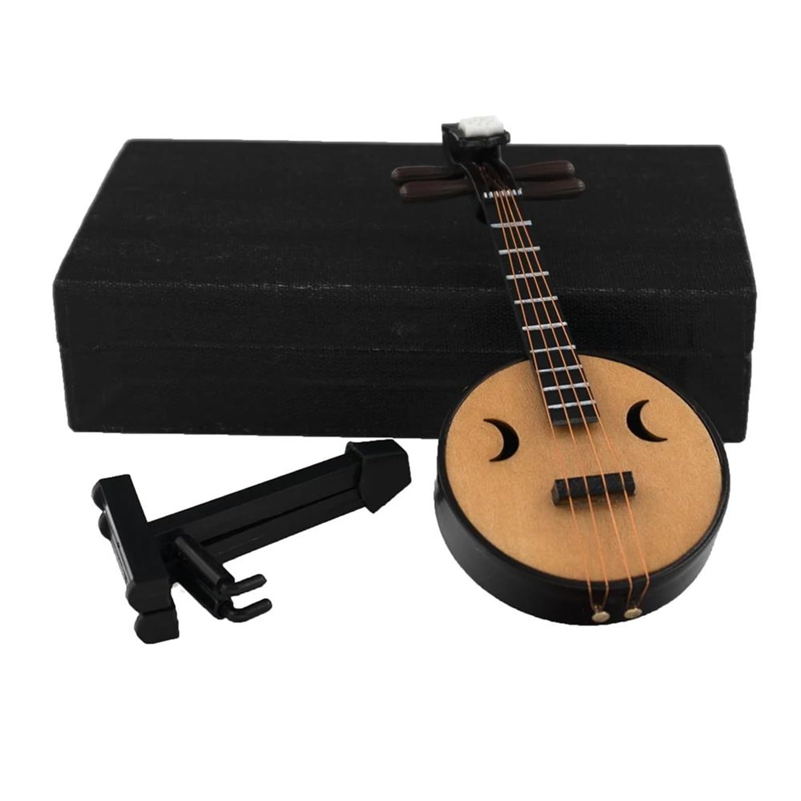 Miniaturowe modele trąbek Miniaturowy Model Dzwonka Ruan Ze Stojakiem I Akcesoriami Do Instrumentów(18cm)