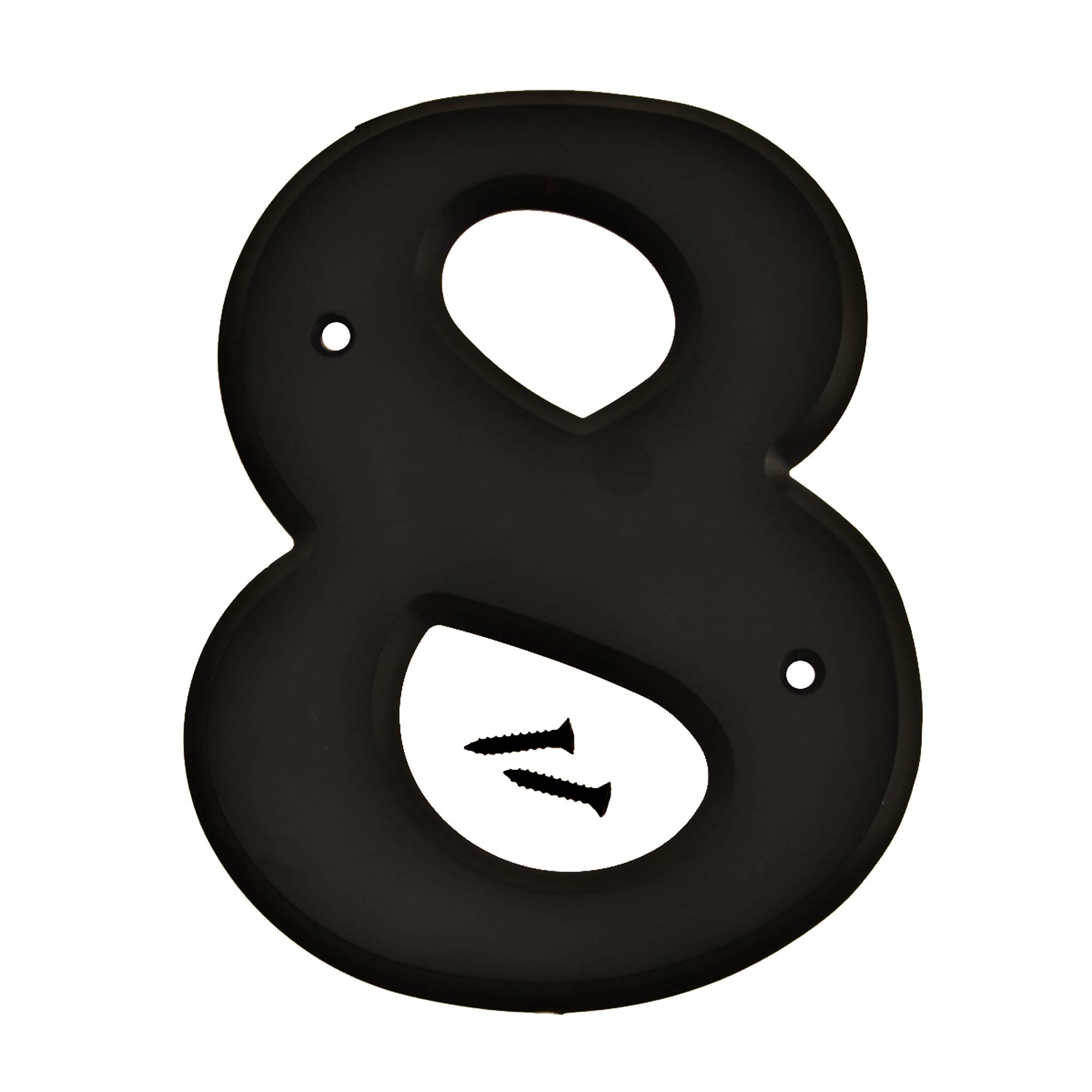 Hy-Ko 30208 Plastic #8 Black Nail-on, 6" โ image 1