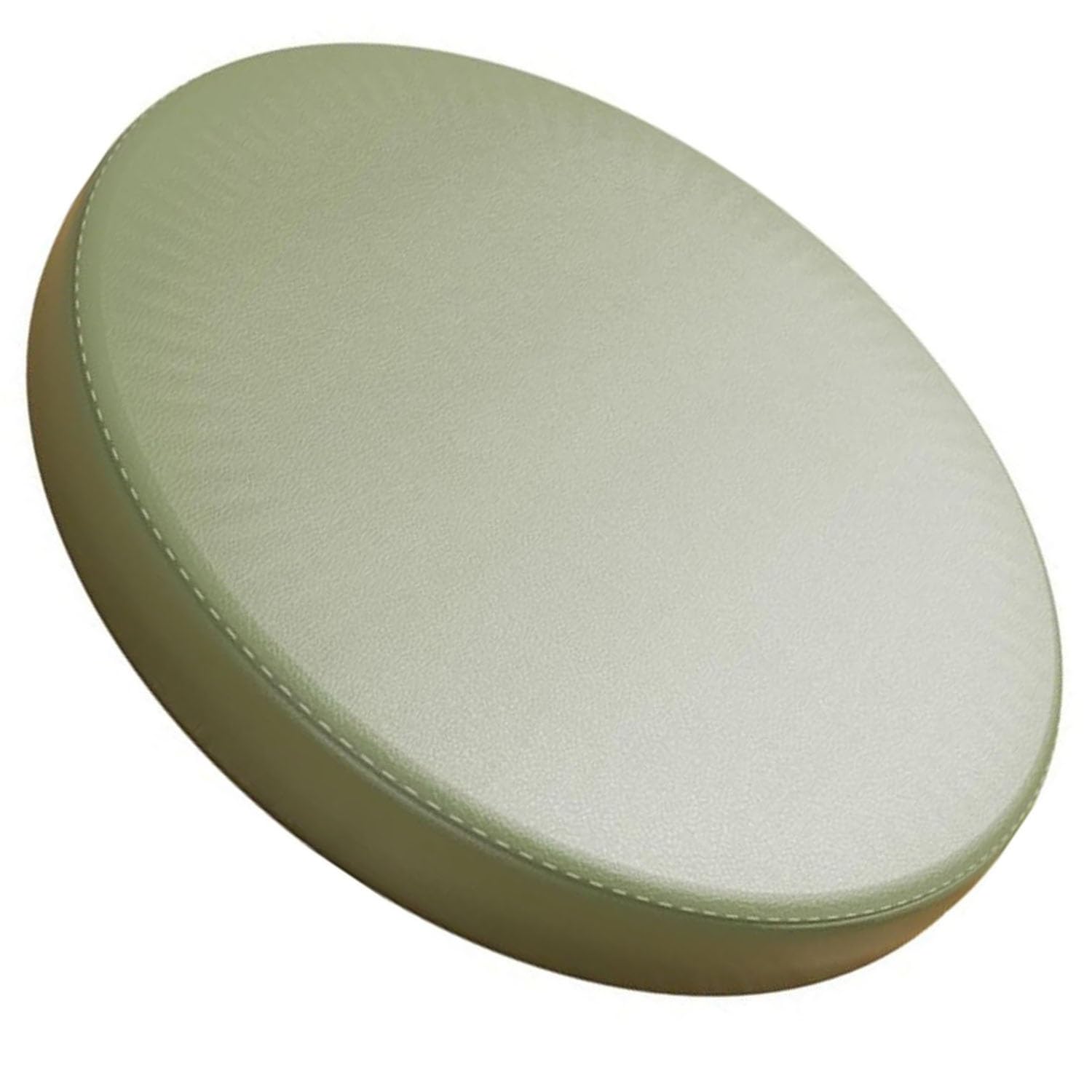 Odaima Round Waterproof Bar Stool Cushions,Chair Cushions for Indoor/Outdoor Furniture 12/14/16inch, Round Chair Seat Pads,Non-Slip Removable,Outdoor,Garden, Bistro,Patio(Matcha Green,35cm)